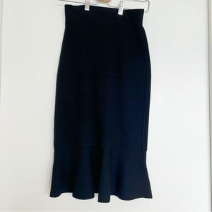 Club Monaco Reversible Skirt Womens Peplum Tight